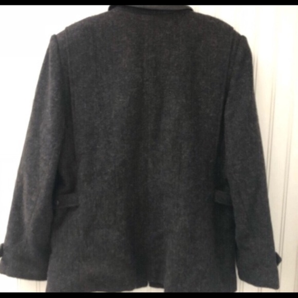 NWT VTG Rafael Wool & Faux Leather Jacket - Picture 3 of 8